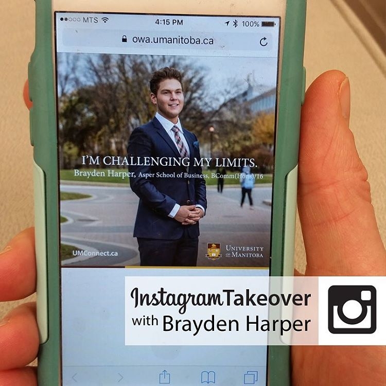 We’re taking a look at a day in the life of the students and young alum featured in our recent recruitment campaign. Follow along tomorrow as Brayden Harper takes over our account!