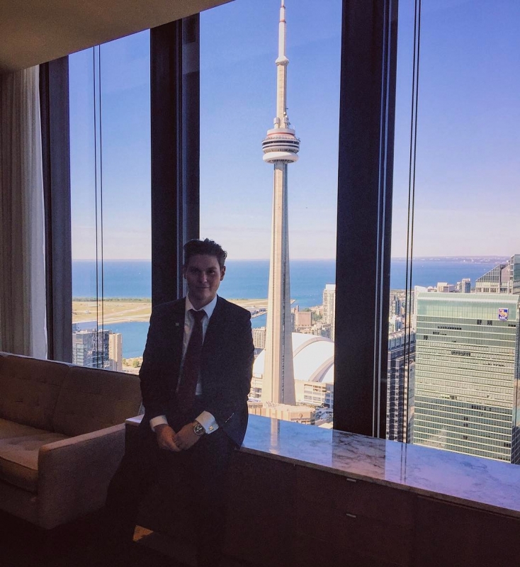 Early risers steal the best views. Hey! My name is Brayden Harper and I'll be taking over the account for the day. Explore, dream and discover what it's like to work as a commercial banker. We're starting our day with presentations at the Toronto-Dominion Centre!