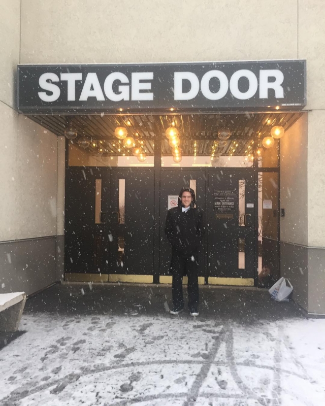 Made it to the hall, despite to blizzard starting up! Gonna sign out for the day and go perform a concert. Thanks for following along, everyone! - Gregory