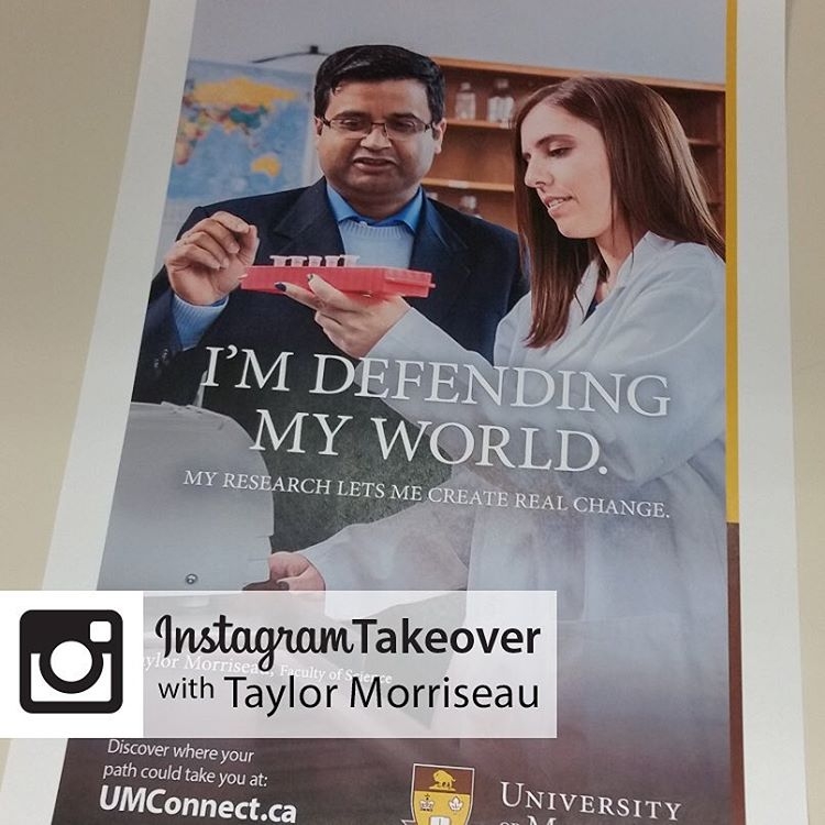 Join us tomorrow as Taylor Morriseau takes over our Instagram account. Taylor was featured in our recent recruitment campaign and is excited to share a look inside her day! #umanitoba, #umtakeover