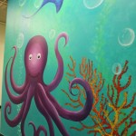 Underwater scene, mural.
