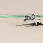 drawing of a house in the distance