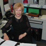 Pat Reid, director, ancillary services, in her office.