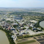 Aerial photo of Fort Garry Campus