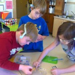 sudent practice science in classroom