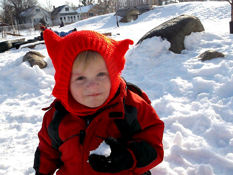 At Discovery Children’s Centre: Outdoors no matter the weather.