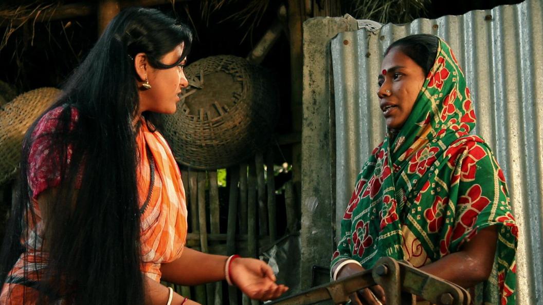 two women in Bangladesh talk