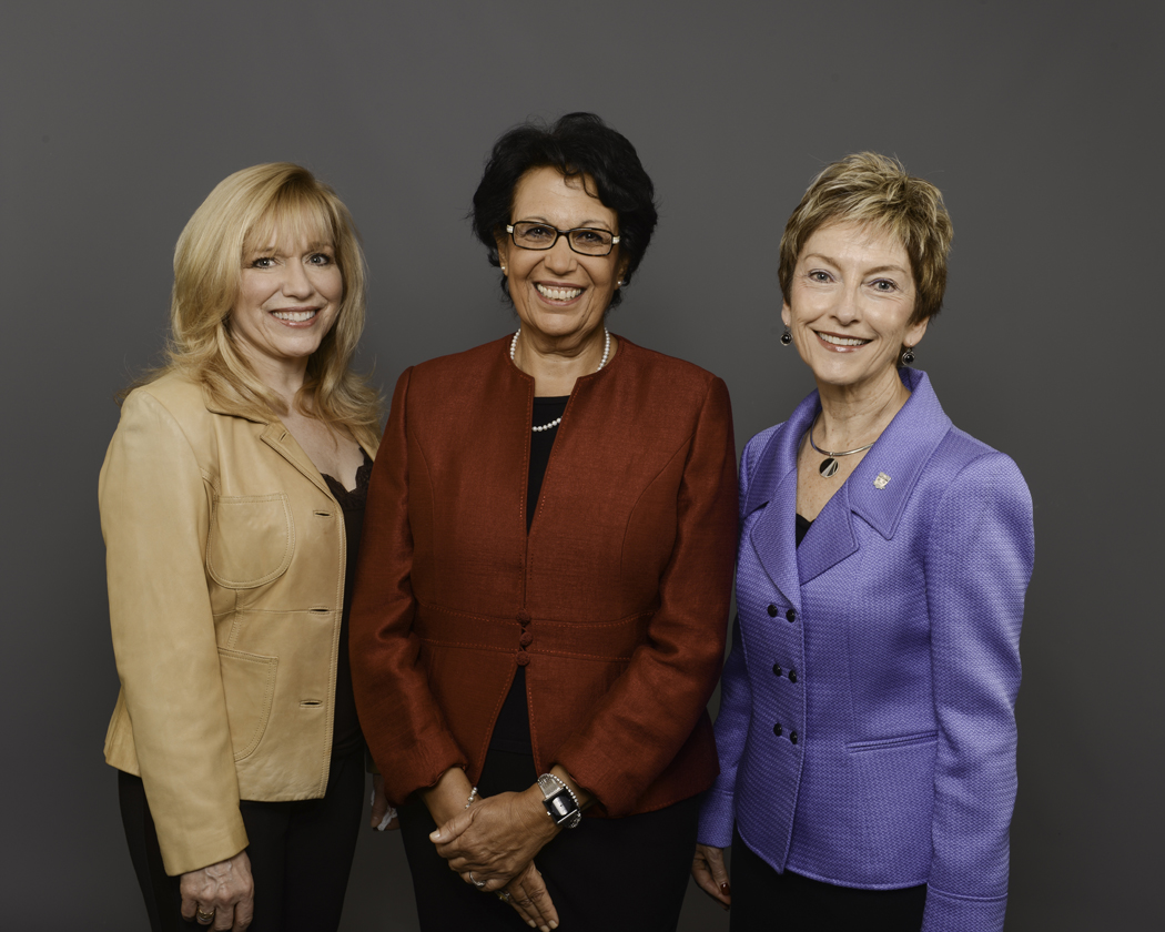 Three of Canada’s most powerful and influential women: U of M's Joan Durrant, Joanne Keselman and Samia Barakat.