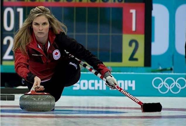 Feb17, 2014. Winter Olympic Games.Team Canada skip Jennifer Jones. // Photo Canadian Curling Association Michael Burns