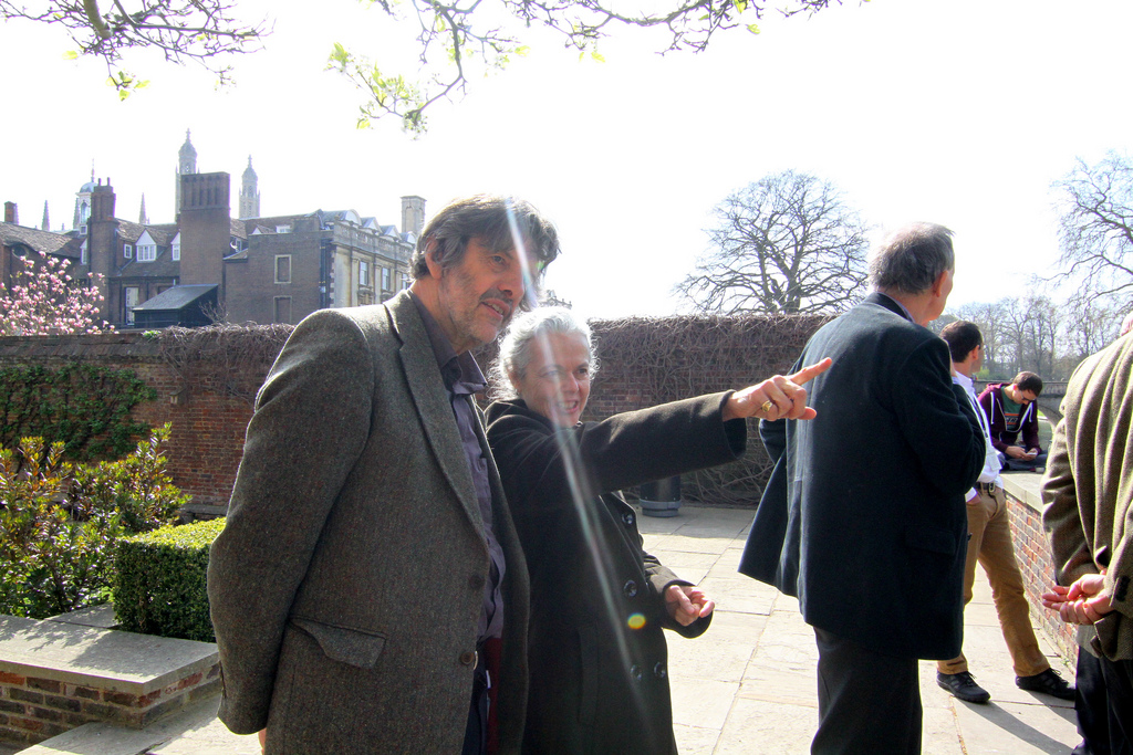 Poet Micheal O'Siadhail at Cambridge. // Photo by Pilar Timpane.