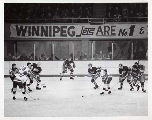 Winnipeg Jets vs. Houston Aeros // Photo from the Henry Kalen Fonds, Archives and Special Colelctions