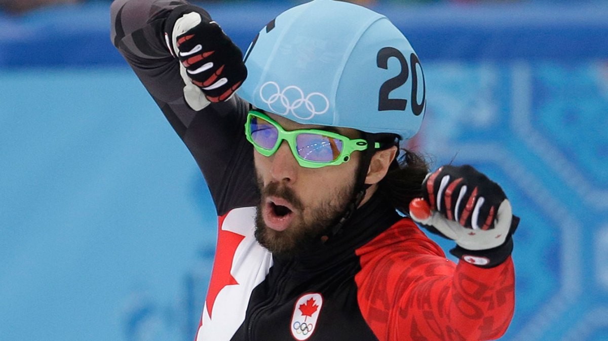 Charles Hamelin takes gold in men’s 1500 metres short track speedskating.