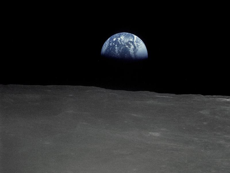 The Apollo 16 crew captured this Earthrise. Apollo 16 launched on April 16, 1972 and landed on the moon on April 20. / Photo: NASA