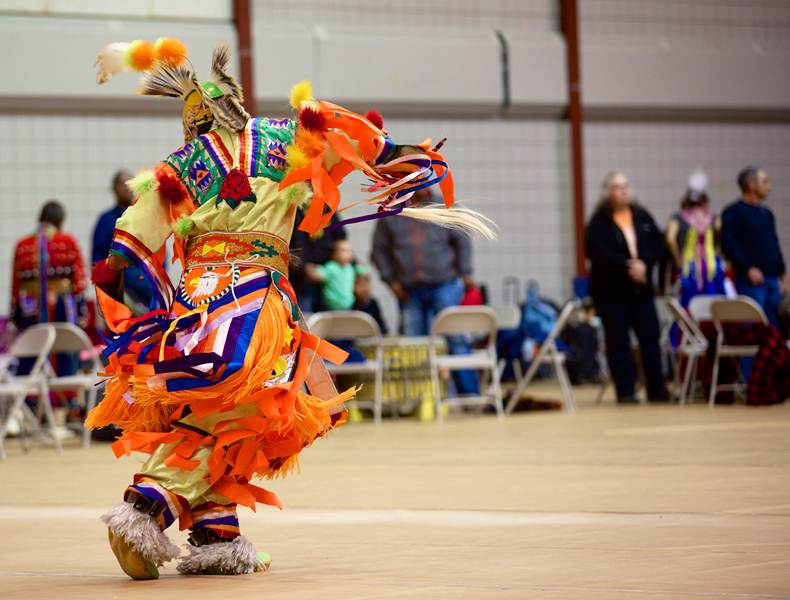 a dance at a Pow Wow