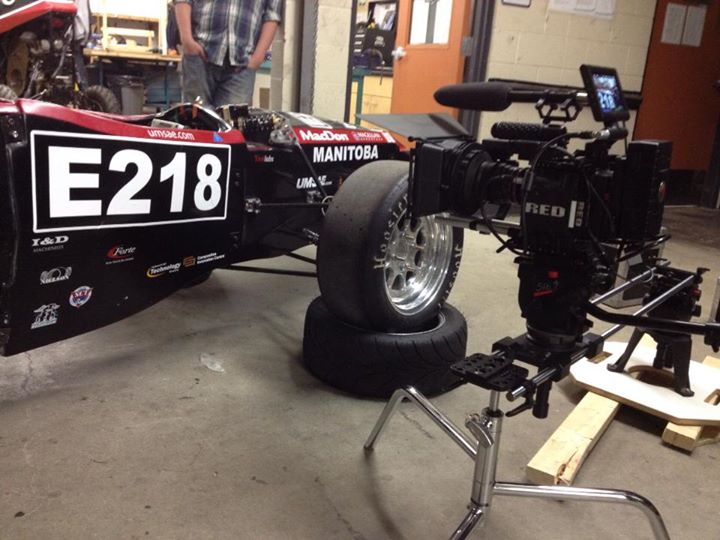 UMSAE engineering students make a promo video of their race car