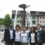 The G20 representatives: Elikem Tsamenyi, a graduate student in political studies (and an international student from Ghana); history student Thiane Diop; student Kyra Wilson from the Faculty of Social Work); Law student Tisha Alam ; and Brent Hardy, a political studies student.