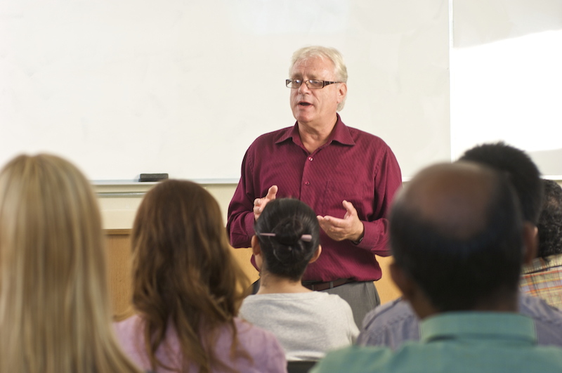 Teacher in a classroom