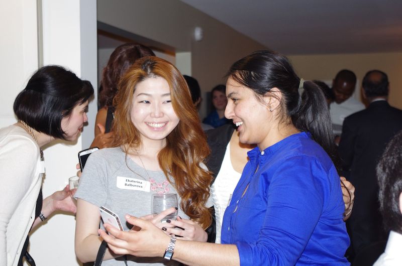 international student reception