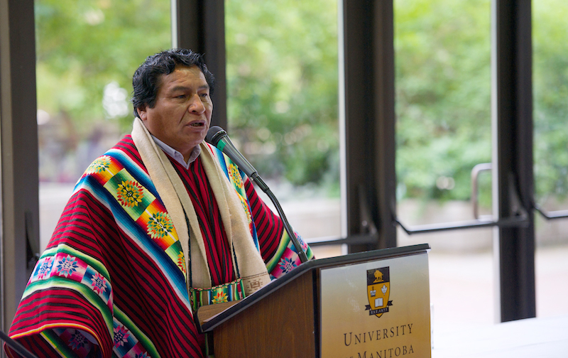 Bolivia’s vice-minister of decolonization, Felix Cardenas Aguilar