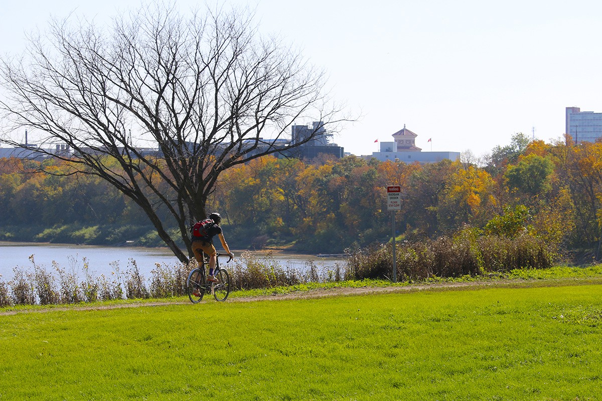 Cycling through the Southwood Lands