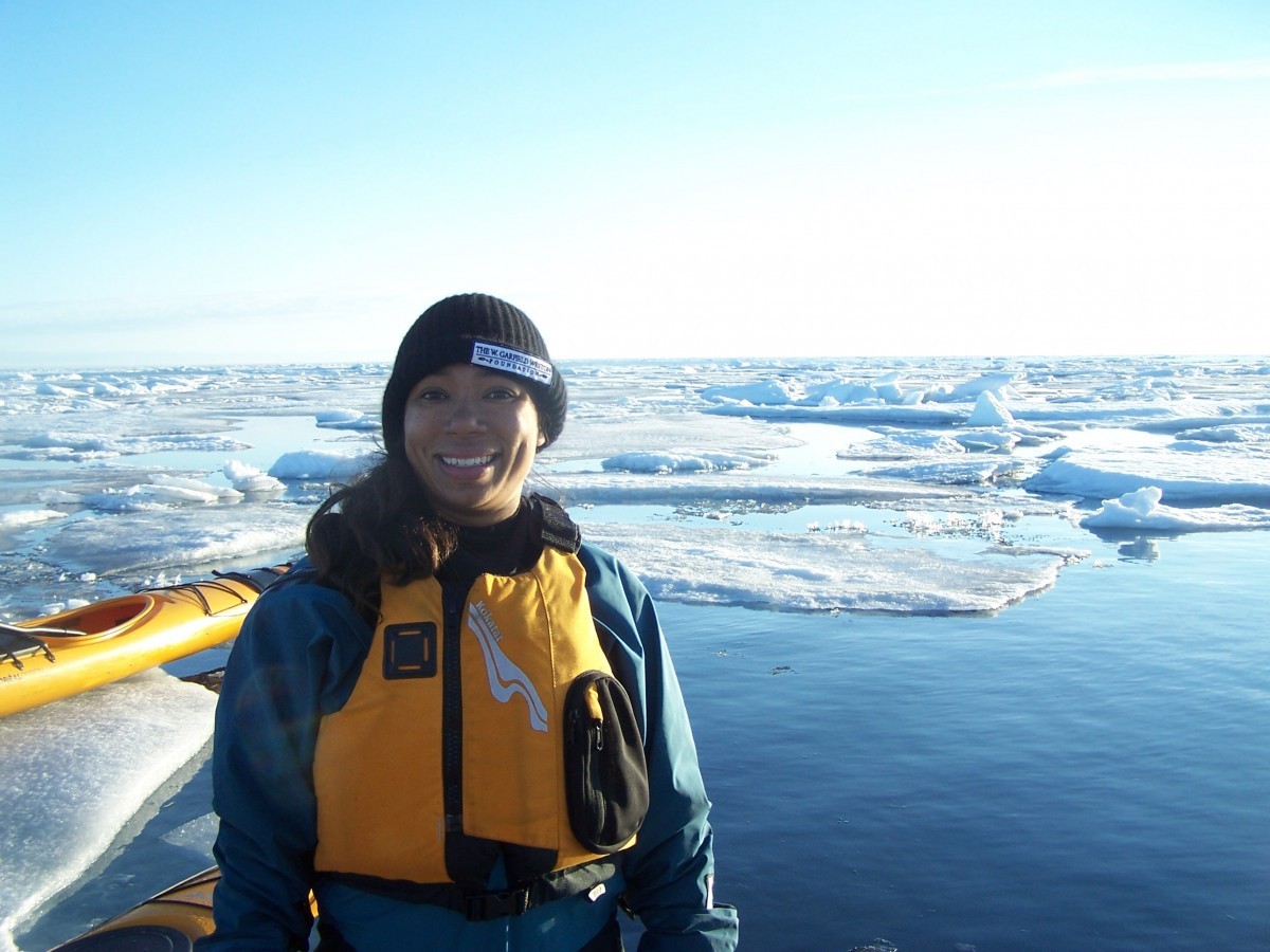 Emily Choy in the Arctic.