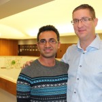 Arsham Parsi (left) with Robert Mizzi, assistant professor in the department of educational administration