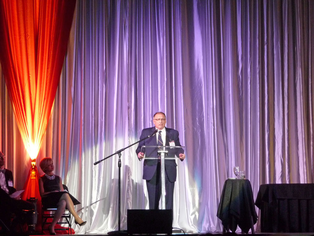 Dr. Brian Postl, Dean and Vice-Provost (Health Sciences) at the 2014 Induction Ceremony held in Kingston, Ontario.