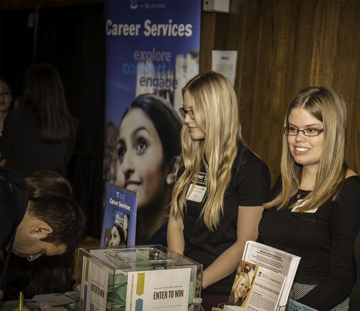 Career Services booth at Career Fair 2014