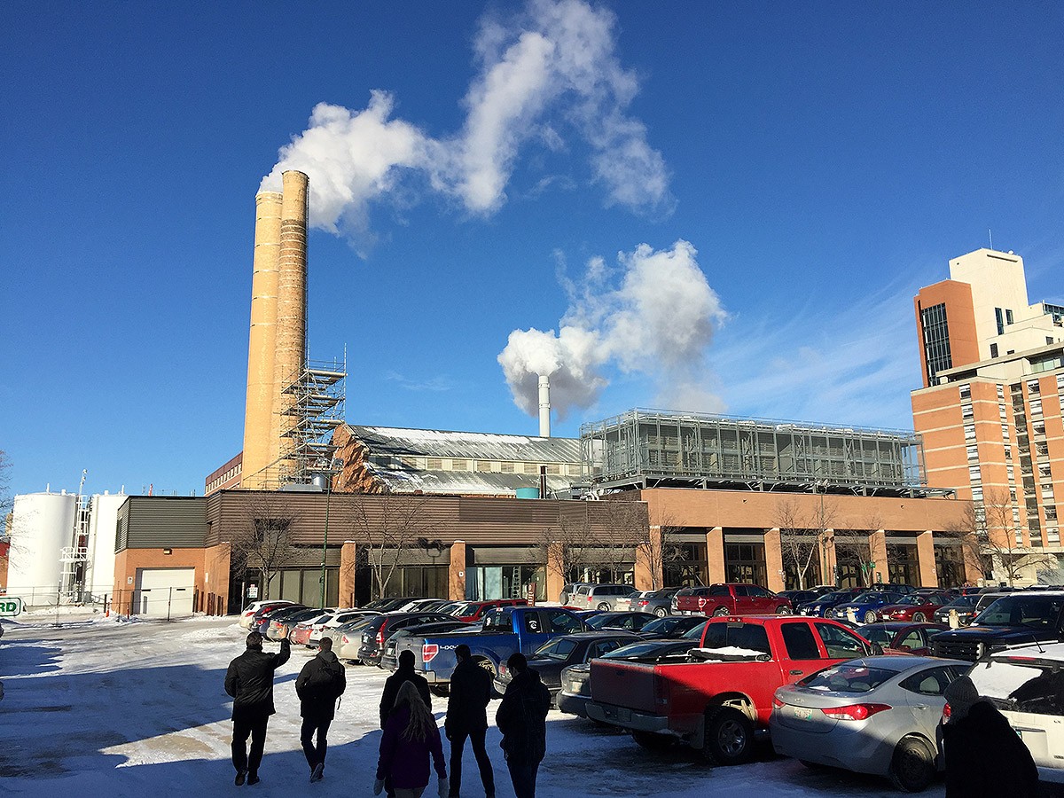 Central energy plant on Fort Garry campus.