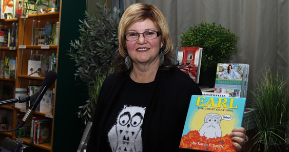 Faculty of Education literature professor Karen Smith had a launch party for her new children's book launch at McNallly Robinson recently.