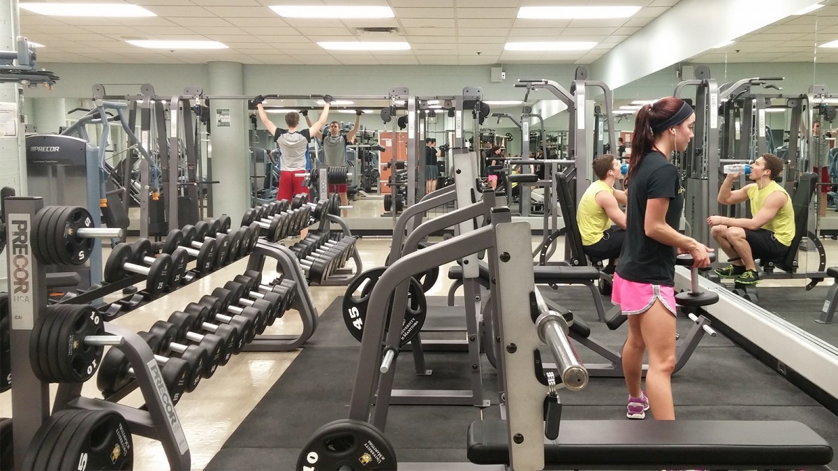 Brand new fitness equipment inside the Joe Doupe Centre at the Bannatyne Campus