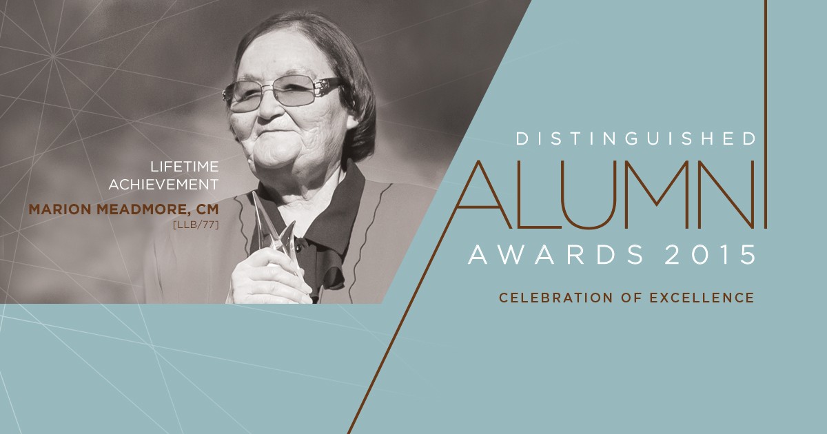 Marion Meadmore, Distinguished Alumni Award recipient for Lifetime Achievement
