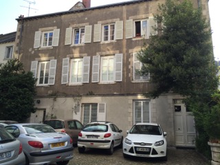 Photo of the front of the home where two of the four exchange students are living in Orleans, France. Photo by Veronica Rondeau.