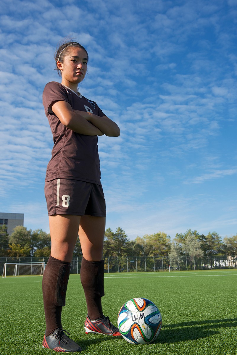 Bison soccer player Amanda Wong