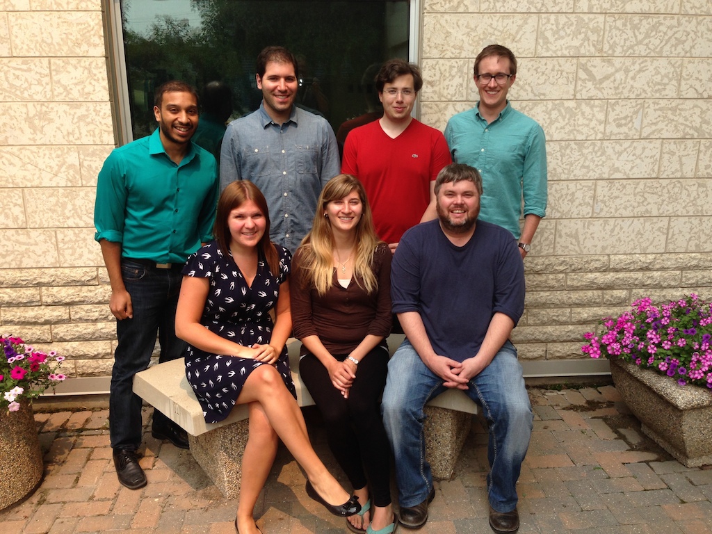 New Brandon-based U of M Residents( back row from left to right): Drs. Aaron Jattan, Stephen Smith, Peter Benoit, Colin Yardley Front row (from left to right): Dr.s Kelby Treloar; Kristen Wareham and Darrin Nichol.