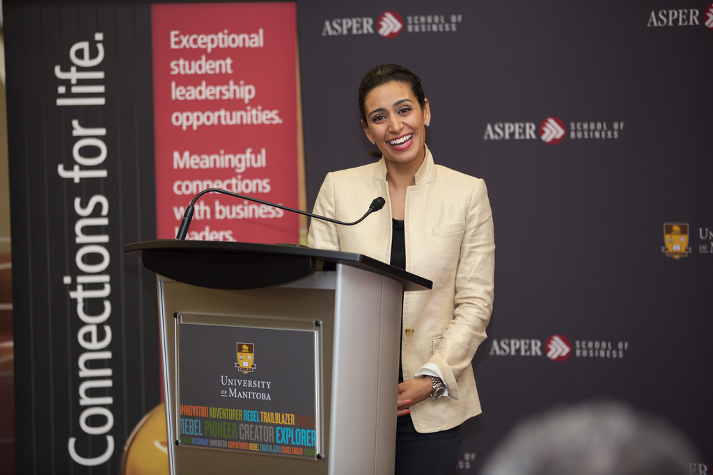 Manjit Minhas visits Asper School