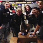 Bisons Women's Hockey volunteering at Siloam Mission