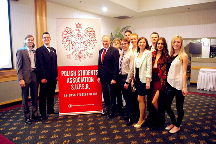 U of M Polish Students with General Natynczyk