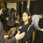 A student at career fair.