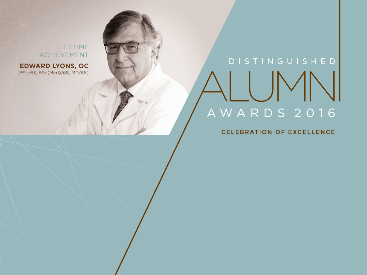 Edward Lyons – 2016 Distinguished Alumni Award Recipient for Lifetime Achievement