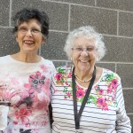Sharon Hamilton and Norma Drosdowech at the Seniors' Alumni Learning for Life Program