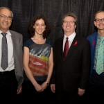 (L-R) Stephen Moses, Marissa Becker,Keith Fowke andKen Kasper at the Visionary Conversations event on April 27, 2016. // Photo by Mike Latschislaw