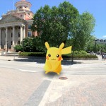 Pokémon Go on campus.