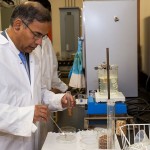 Digvir S. Jayas, vice-president (research and international) conducts research on pulses. // Photo by Adam Dolman