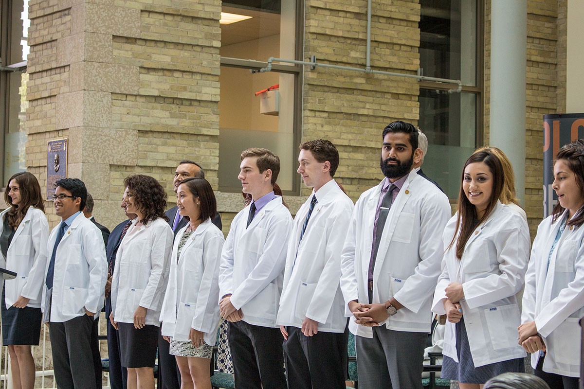 The White Coat Ceremony is shown in a 2015 file image.