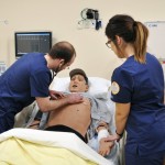 Nursing students in sim lab // from Illana