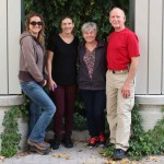 Shawna Pfeffer, Angela Bacher, Bozena Szul and Peter Allan, four members of the caretaking team that won one of the Team Awards at the 2016 Awards of Excellence. // Photo by Mariianne Mays Wiebe