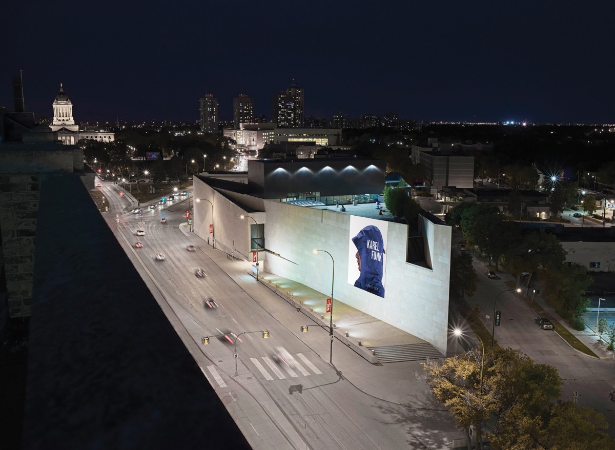 The iconic Winnipeg Art Gallery, with its distinctive shape and Tyndall stone exterior, was built in 1971. // PHOTO BY ERNEST MAYER