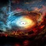 Artist impression of the heart of galaxy NGC 1068. Credit: NRAO/AUI/NSF; D. Berry / Skyworks