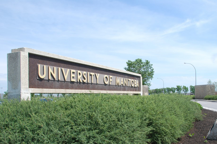 University of Manitoba sign.